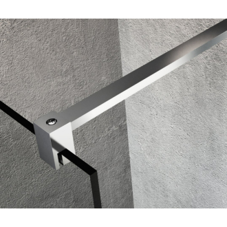 VARIO CHROME jednodielna zástena na inštaláciu k stene, číre sklo, 1300 mm