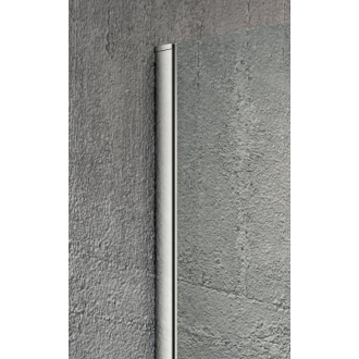 VARIO CHROME jednodielna zástena na inštaláciu k stene, číre sklo, 1300 mm