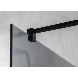 VARIO BLACK jednodielna sprchová zástena do priestoru, dymové sklo, 1300 mm GX1313GX2214