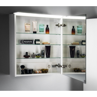 LINEX galerka s LED osvetlením, 60x70x15cm, ľavá/pravá, biela LX060-0030