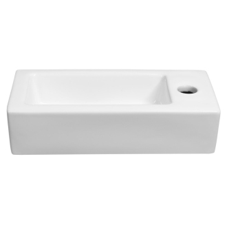 ZOE keramické umývadlo 37x9x18 cm, otvor pre batériu vpravo AR495
