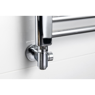 CORNER COMBI SIMPLY pripojovacia sada ventilov triaxiálne, pravé prevedenie, chróm CP330S