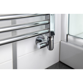 CORNER COMBI SIMPLY pripojovacia sada ventilov triaxiálne, pravé prevedenie, chróm CP330S