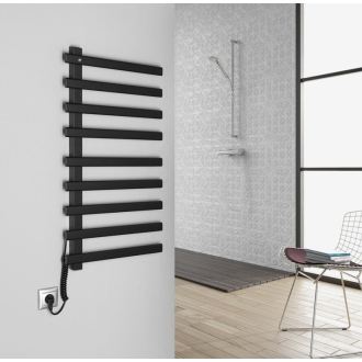 ELCOR elektrický sušiak uterákov 480x920x50mm, 128W, čierna mat EB460