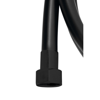 SOFTFLEX hladká sprchová plastová hadica, 150cm, čierna mat 1208-17