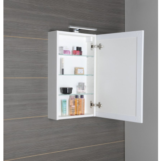 GRETA galerka s LED osvetlením, 50x70x14cm, biela mat GT050-0031