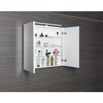 GRETA galerka s LED osvetlením, 81x70x14cm, biela mat GT080-0031