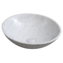 BLOK kamenné umývadlo 42x14 cm, biela carrara mat 2401-42