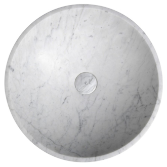 BLOK kamenné umývadlo 42x14 cm, biela carrara mat 2401-42