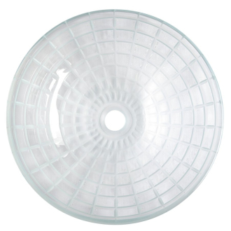 TOSEMI sklenené gravírované umývadlo, priemer 42 cm, číra TY153