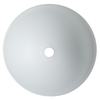 TELICA sklenené umývadlo, priemer 42 cm, biela mat TY181W