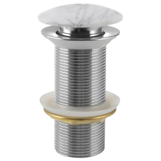 BLOK umývadlová výpusť 5/4“, click-clack, zátka biela carrara, mat 2401-941