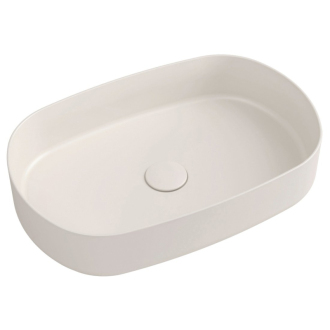 INFINITY OVAL keramické umývadlo na dosku, 55x36 cm, ivory 10NF65055-2K