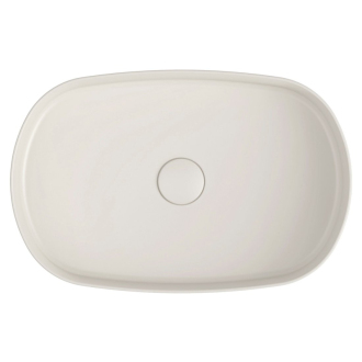 INFINITY OVAL keramické umývadlo na dosku, 55x36 cm, ivory 10NF65055-2K