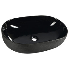 PRIORI keramické umývadlo 58x40 cm, čierna PI031
