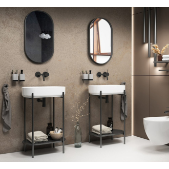 PUNO konštrukcia pod umývadlo 550x780x360 mm, čierna SKA570-2