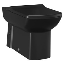 LARA WC misa pre kombi, spodný/zadný odpad, čierna mat LR360-11SM00E-0000