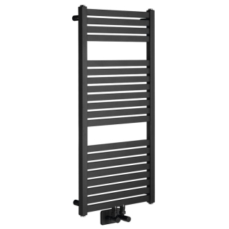 TONDI vykurovacie teleso rovné 450x970 mm, stredové pripojenie, čierna mat DT456T
