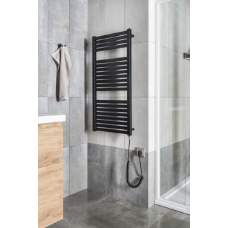 TONDI-E elektrické vykurovacie teleso rovné 450x970 mm, 300W, čierna mat DE456T