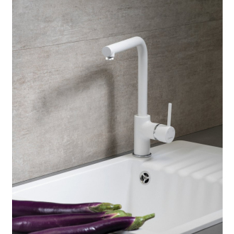 INOVA stojančeková drezová batéria, výška 275 mm, biela mat RH125W
