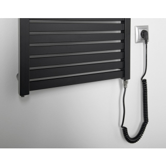 TONDI-E elektrické vykurovacie teleso rovné 450x1330 mm, 500W, čierna mat DE476T