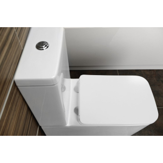 PORTO RIMLESS WC kombi, spodný/zadný odpad, biela PC102WR