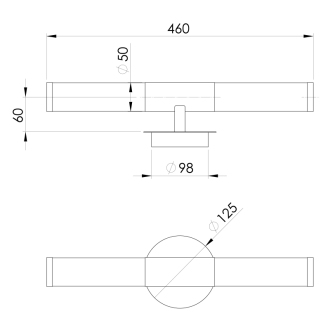 PALMERA nástenné svietidlo E14, 2x40W, 230V 87219