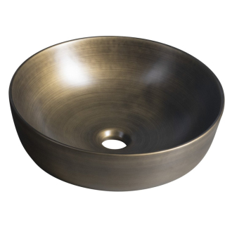 PRIORI keramické umývadlo, priemer 41,5 cm, bronz PI032