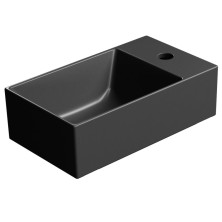KUBE X keramické umývadlo 40x23 cm, pravé/ľavé, čierna mat 9484126