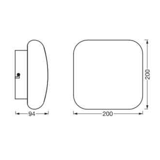ORBIS AQUA kúpeľňové stropné svietidlo IP44, 200x200mm, WIFI stmievateľné + teplota farby, 1200lm, 12W