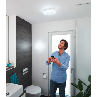 ORBIS AQUA kúpeľňové stropné svietidlo IP44, 200x200mm, WIFI stmievateľné + teplota farby, 1200lm, 12W