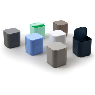 SEVENTY stolný odpadkový kôš výklopný, plast ABS, šedá 630808