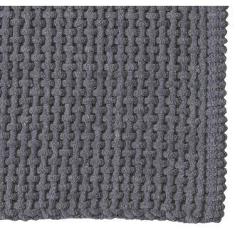 KNOT kúpeľňová predložka, 50x80 cm, 45% bavlna, 55% polyester, protišmyk, šedá 96KN508008