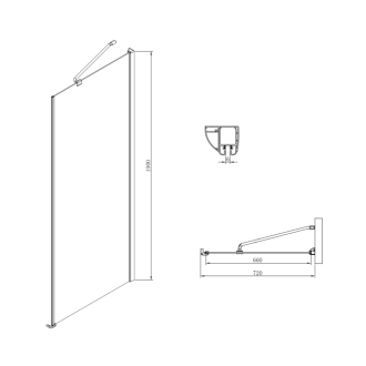 One obdĺžnikový sprchovací kút 1200x750mm L/P variant GO4812GO3575