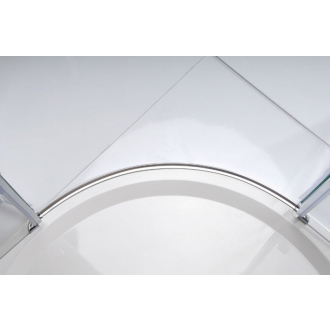 LEGRO štvrťkruhová sprchová zástena dvojkrídlová 900x900mm, číre sklo GL5590