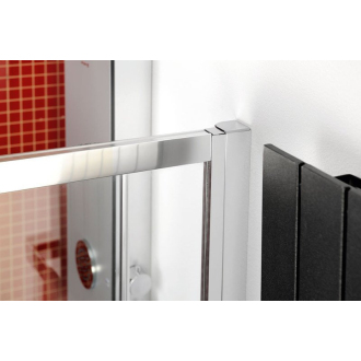 LUCIS LINE štvorcová sprchová zástena 900x900mm, číre sklo DL1615