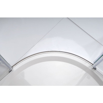 LEGRO štvrťkruhová sprchová zástena jednokrídlová 900x900mm, číre sklo GL6590