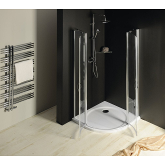 ONE štvrťkruhová sprchová zástena 800x800 mm, číre sklo GO5880
