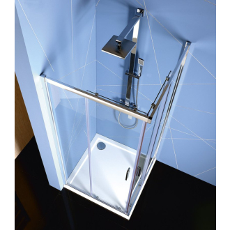 EASY LINE obdĺžniková sprchová zástena 900x800mm, číre sklo EL5315