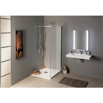 MODULAR SHOWER jednodielna zástena pevná na inštaláciu na stenu, 1000 mm MS1-100