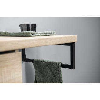 Podperná konzola 440x150x20mm, lakovaná oceľ, čierna mat, 1 ks