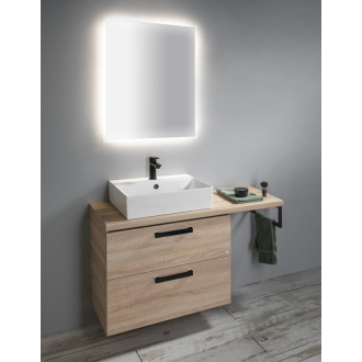 Podperná konzola 440x150x20mm, lakovaná oceľ, čierna mat, 1 ks