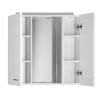 Aqualine ZOJA/KERAMIA FRESH galerka s LED osvetlením, 70x60x14cm, biela 45025