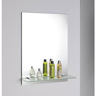 Aqualine Zrkadlo 50x70cm, vrátane závesov, s otvormi pre policu 22429