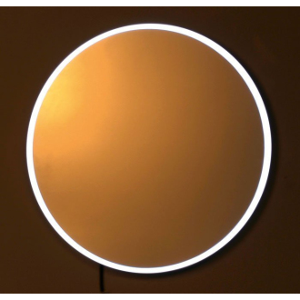 FLOAT okrúhle LED podsvietené zrkadlo, priemer 600mm, biela 22559