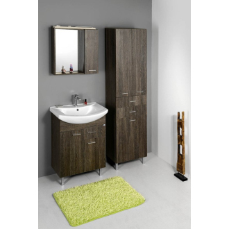 Aqualine ZOJA umývadlová skrinka 61,5x74x32cm, 2x dvierka, 1x zásuvka, mali wenge 51066