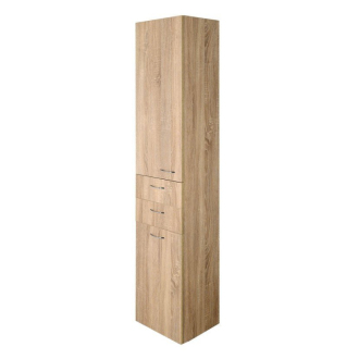 Aqualine ZOJA/KERAMIA FRESH skrinka vysoká s košom 35x184x29cm, dub platin 51232