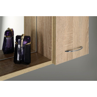 Aqualine ZOJA/KERAMIA FRESH galerka s LED osvetlením, 60x60x14cm, pravá, dub platín 45028