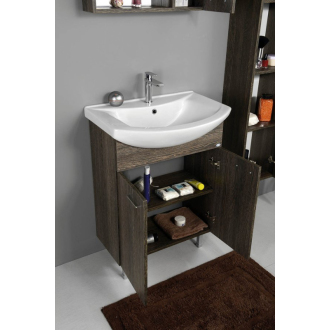 Aqualine ZOJA umývadlová skrinka 61,5x74x32cm, mali wenge, 2x dvierka 51062