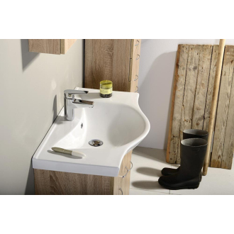 Aqualine KERAMIA FRESH umývadlová skrinka 74,5x74x34,7cm, dub platín 50083